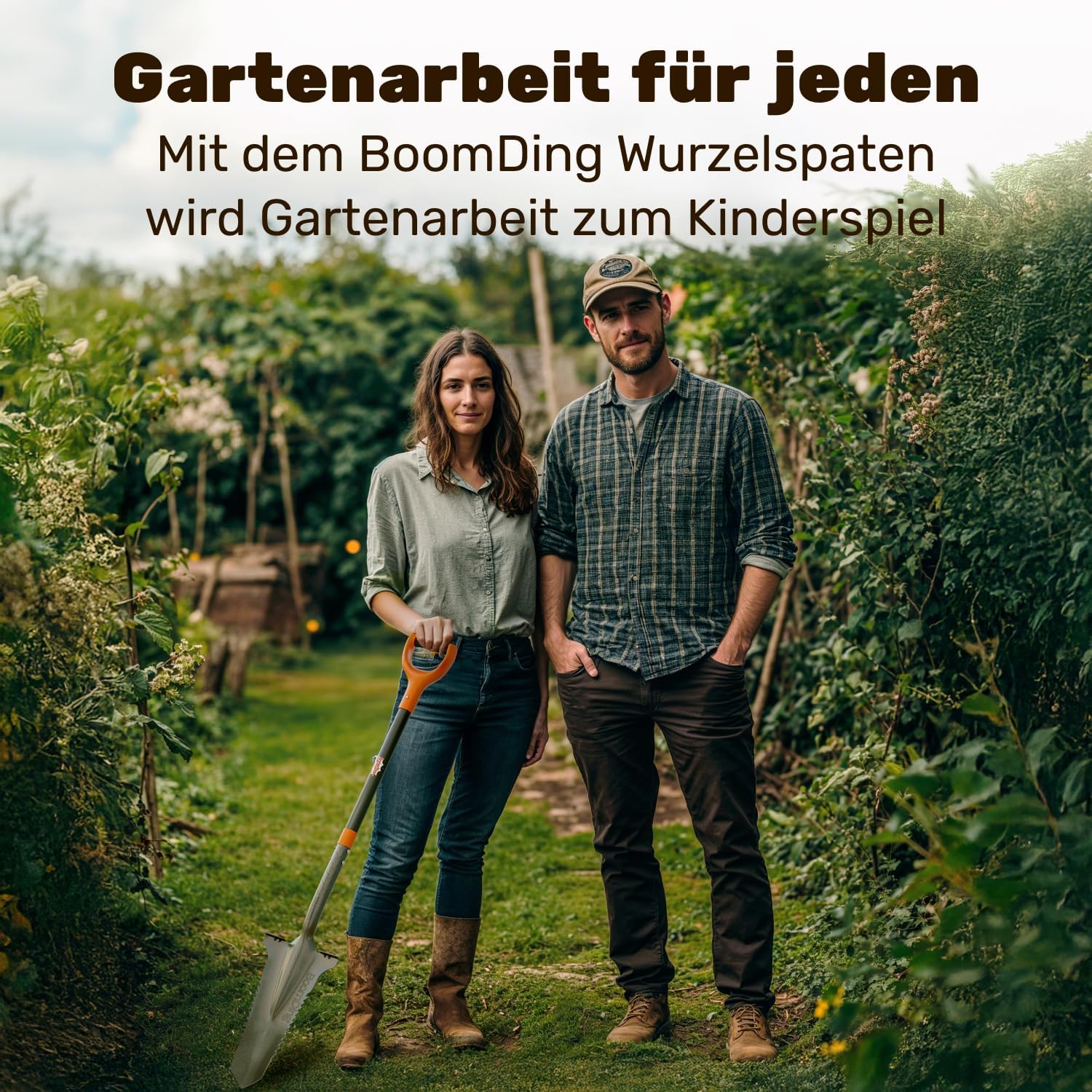Wurzelspaten mit Wurzel-Handschaufel