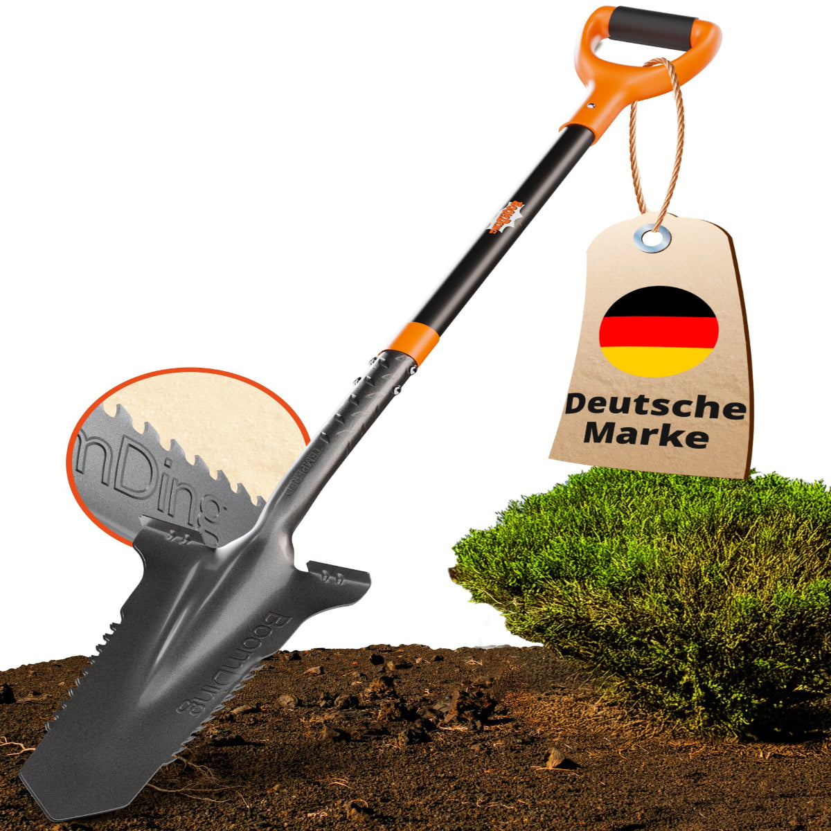 Wurzelspaten mit Säge - die neue Art des Umgrabens