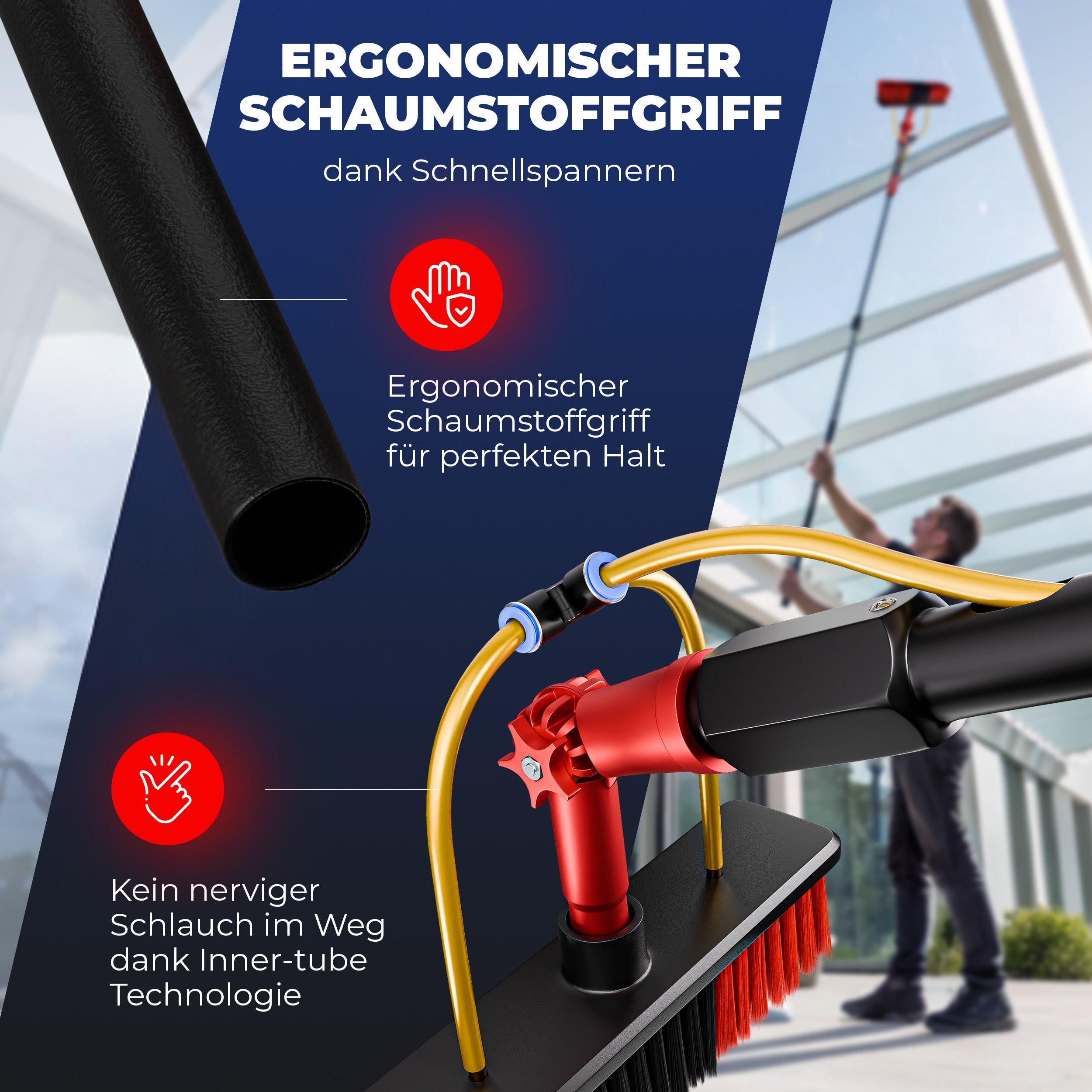 Teleskop Waschbürste