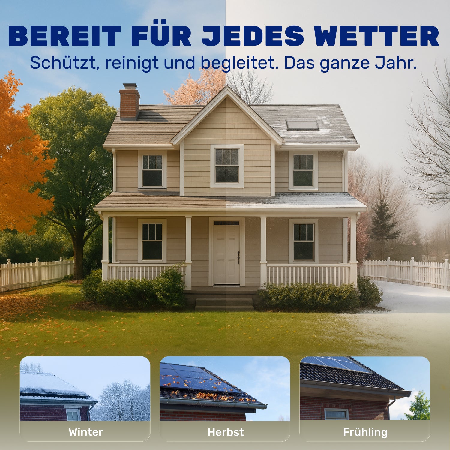 Teleskop Waschbürste 5,8 m – All-in-One Reinigungsset mit 5 Aufsätzen für PV Anlage, Wintergarten, Dachrinne & Terrassendach