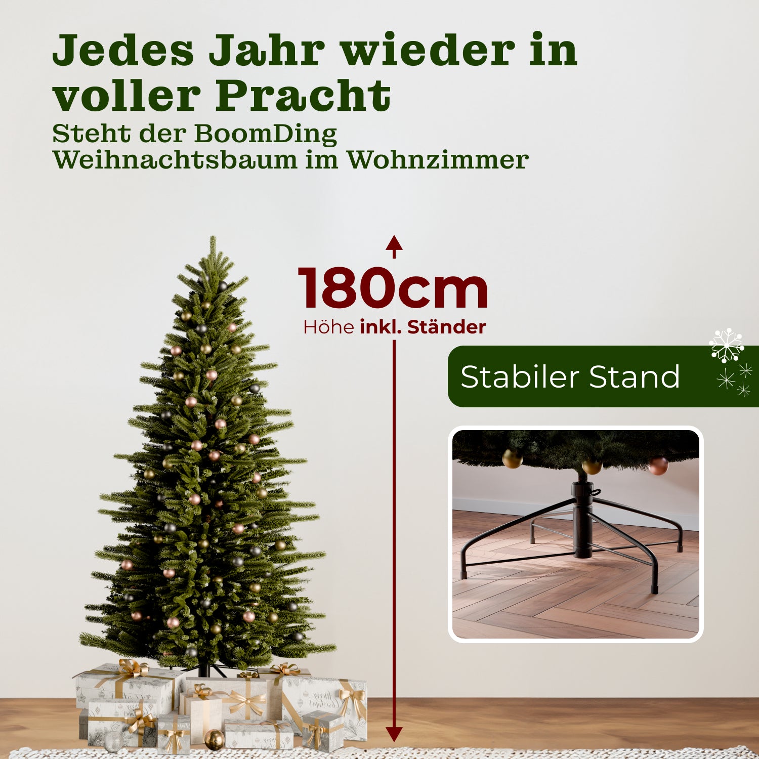 Bergfichte 180 cm mit toller Lichterkette