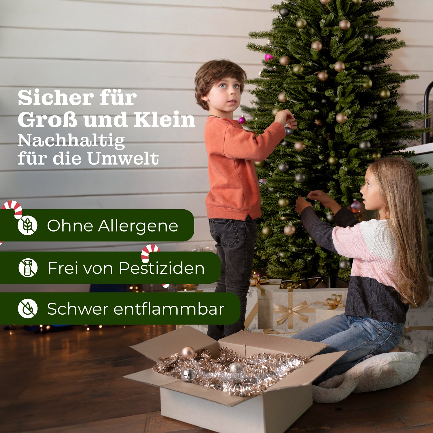 Bergfichte 180 cm mit toller Lichterkette