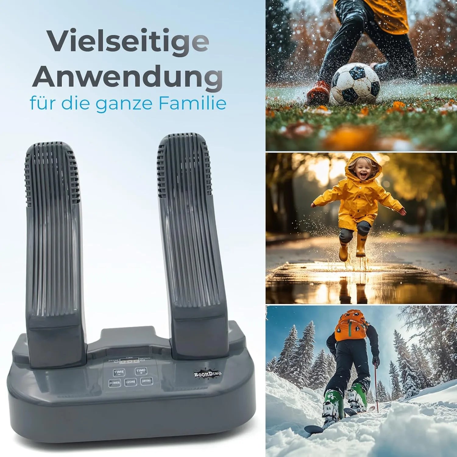 Schuhtrockner für alle Einsatzbereiche - Kinder, Outdoorliebhaber, Hundemenschen und Skifahrer
